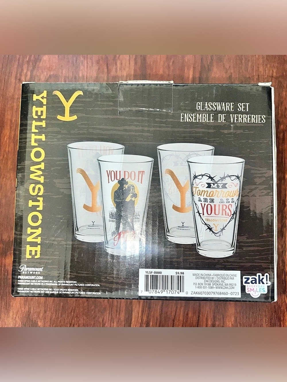 Yellowstone Glassware Set - Picture 2 of 3